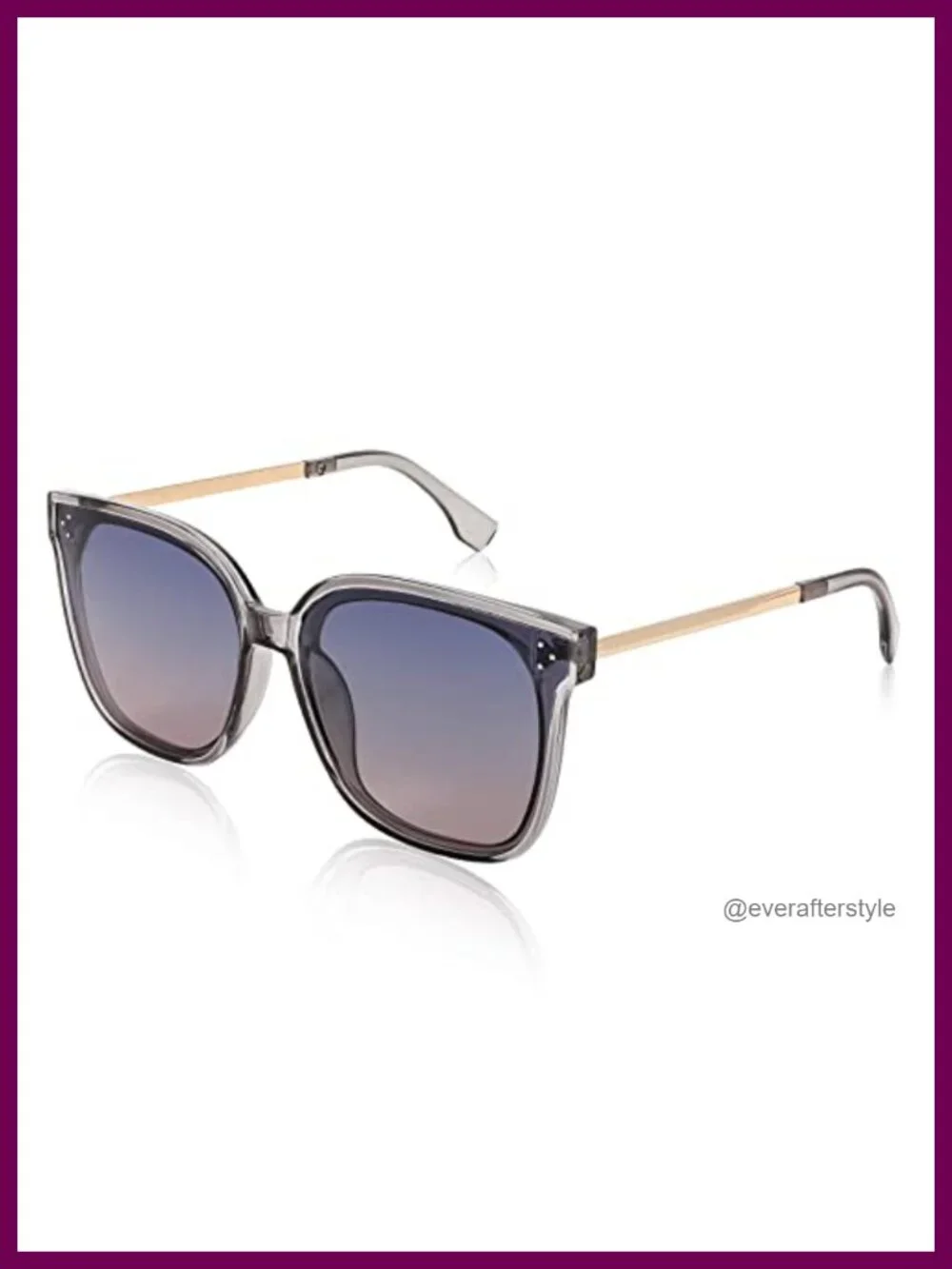Oversized Retro Square Polarized Sunglasses for Women UV400 Protection